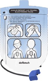 Defibrillator - Defibtech Lifeline, Cartridge Pads (Pediatric)